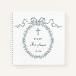 ダスティブルーボウギリシャフレームバプティスゲストブック ノートブック
