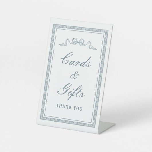 ダスティブルーボウギリシャ語枠カード&ギフト 台座サイン (正面)
