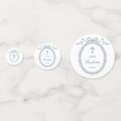 ダスティブルーボウギリシャ語枠バプテスマ表 コンフェッティ (裏面)