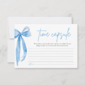 ダスティブルーボウブライダルシャワータイムカプセルカード 招待状 (正面)