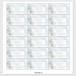 ダスティブルーボタニカルグリーナリー18ゲストアドレス シール