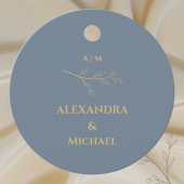 ダスティブルーボタニカルミニマ結婚リストありがとう フェイバータグ