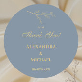 ダスティブルーボタニカルミニマ結婚リストありがとう ラウンドシール
