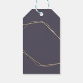 ダスティブルーボタニカル花模様結婚ズありがとう ギフトタグ (裏面)