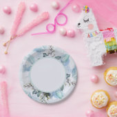 ダスティブルーボタニカル ペーパープレート (パーティー)