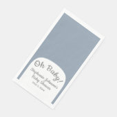 ダスティブルーボヘミアンアーチオベビーベビーシャワー (コーナー)