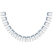 ダスティブルーボヘミアンアーチオベビーベビーシャワー バンティングフラッグ (全)