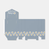 ダスティブルーボヘミアンデイジーオベビーベビーシャワー フェイバーボックス (折り畳みなし)