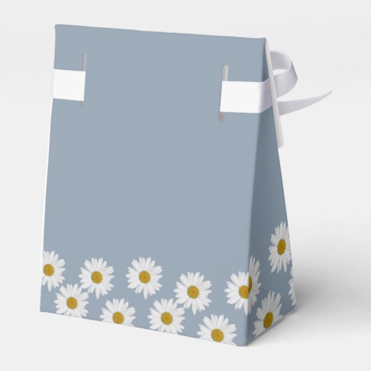 ダスティブルーボヘミアンデイジーオベビーベビーシャワー フェイバーボックス (裏面サイド)