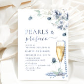 ダスティブルーボホエレガントウィンターPEARLS & Prosecco 招待状