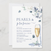 ダスティブルーボホエレガントウィンターPEARLS & Prosecco 招待状 (正面)