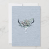 ダスティブルーボホカウカスカルフローラ水彩 招待状 (裏面)