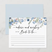 ダスティブルーボホフローラアドバイストゥザブライドカード (正面/裏面)