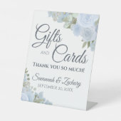 ダスティブルーボホフローラウェディングギフト&カード 台座サイン (正面)