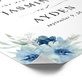 ダスティブルーボホフローラウェルカムサイン ポスター (角)