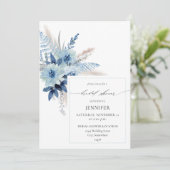 ダスティブルーボホフローラリングや輪ブライダルシャワー2 招待状 (スタンド正面)