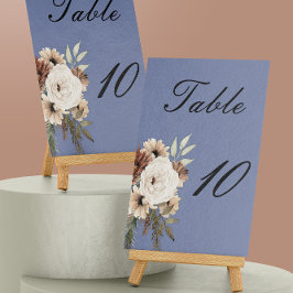 ダスティブルーボホフローラ結婚ズ テーブルナンバー