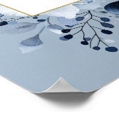 ダスティブルーボホフローラ聖餐式ウェルカムサイン ポスター (角)