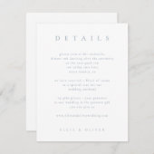 ダスティブルーボホ1詳細結婚ズモダン エンクロージャーカード (正面/裏面)