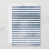 ダスティブルーボーイベビーイン開花シャワー 招待状 (裏面)