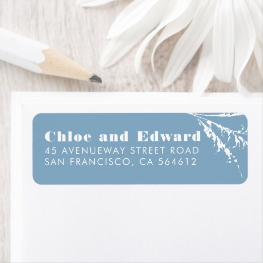 ダスティブルーボーエレガントホミニマリスト ラベル (インサイチュ)