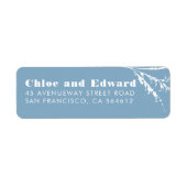 ダスティブルーボーエレガントホミニマリスト ラベル (正面)