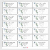 ダスティブルーポピーズゲストネーム住所 シール (シート)