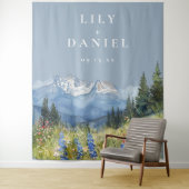 ダスティブルーマウン結婚テンの写真の背景 タペストリー (インサイチュ)
