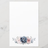 ダスティブルーマウヴバラピンクブライダルシャワービンゴ (裏面)