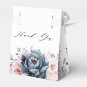 ダスティブルーマウヴバラピンク石板フローラ結婚ズ フェイバーボックス (裏面サイド)