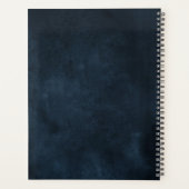 ダスティブルーマウヴバラピンク石板フローラ結婚ズ プランナー手帳 (裏面)