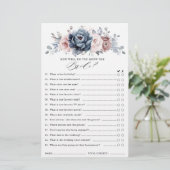 ダスティブルーマウヴバラ石板ブライダルシャワーゲーム (スタンド正面)