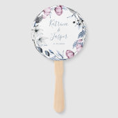 ダスティブルーマウヴフローラリース結婚ズ ハンドファン (正面)