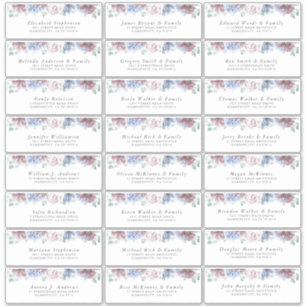 ダスティブルーマウヴフローラ個人住所 シール