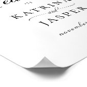 ダスティブルーマウヴフローラ結婚の歓迎 ポスター (角)