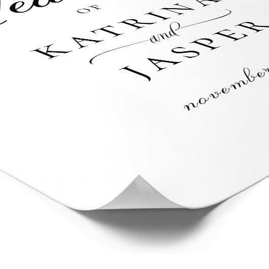 ダスティブルーマウヴフローラ結婚の歓迎 ポスター (角)