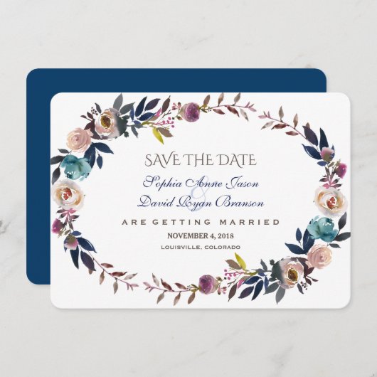 ダスティブルーミスティバラリース日付の保存 セーブザデート (正面/裏面)