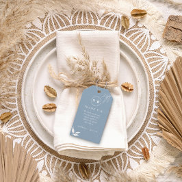 ダスティブルーミニマリストブランチ離れ結婚式の引き出物 ギフトタグ