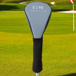 ダスティブルーミニマリストモダンモノグラムエレガント ゴルフヘッドカバー