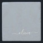 ダスティブルーミニマリストモダンモノグラムエレガント ストーンコースター<br><div class="desc">Dusty Blue Minimalist Monogramコレクションモダンの紹介エレガント：控えめな洗練と永遠の魅力であなたのスタイルを高める。私たちのコレクションは、あなたの個人的な好みに合わせてカスタマイズされたモノグラムで強化さエレガントれた心地よい埃の青い色合いのミニマルなデザインを特徴とする。洗練された文房具から多彩なアクセサリーまで、コレクション内の各作品は、どんな場面でも表現できるように細心の注意を払って作られている。あなたは名刺、レターヘッド、あるいは味わい深いホームデザインを求める場合でも、私たちのミニマルなデザインはプロ意識と洗練を醸し出すクリーンで美コンテンポラリーしい外観を提供している。穏やかなカラーパレットとミニマルな美意識を持つ私たちのダスティブルーミニマリストモダンモノグラムエレガントコレクションは、シンプルさの美しいを鑑賞する人に最適である。エレガンスで自分のパーソナライズされたマークを作り、洗練の本質を受け入れモダンなさい。ビジネスや個人の用途に関わらず、当社のコレクションはトレンドやスタイリッシュを超え葉るソリューションを提供する。</div>