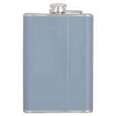 ダスティブルーミニマリストモダンモノグラムエレガント フラスク (裏面)