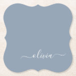 ダスティブルーミニマリストモダンモノグラムエレガント ペーパーコースター<br><div class="desc">Dusty Blue Minimalist Monogramコレクションモダンの紹介エレガント：控えめな洗練と永遠の魅力であなたのスタイルを高める。私たちのコレクションは、あなたの個人的な好みに合わせてカスタマイズされたモノグラムで強化さエレガントれた心地よい埃の青い色合いのミニマルなデザインを特徴とする。洗練された文房具から多彩なアクセサリーまで、コレクション内の各作品は、どんな場面でも表現できるように細心の注意を払って作られている。あなたは名刺、レターヘッド、あるいは味わい深いホームデザインを求める場合でも、私たちのミニマルなデザインはプロ意識と洗練を醸し出すクリーンで美コンテンポラリーしい外観を提供している。穏やかなカラーパレットとミニマルな美意識を持つ私たちのダスティブルーミニマリストモダンモノグラムエレガントコレクションは、シンプルさの美しいを鑑賞する人に最適である。エレガンスで自分のパーソナライズされたマークを作り、洗練の本質を受け入れモダンなさい。ビジネスや個人の用途に関わらず、当社のコレクションはトレンドやスタイリッシュを超え葉るソリューションを提供する。</div>