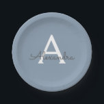 ダスティブルーミニマリストモダンモノグラムエレガント ペーパープレート<br><div class="desc">Dusty Blue Minimalist Monogramコレクションモダンの紹介エレガント:控えめな洗練と永遠の魅力であなたのスタイルを高める。私たちのコレクションは、あなたの個人的な好みに合わせてカスタマイズされたモノグラムで強化さエレガントれた心地よい埃の青い色合いのミニマルなデザインを特徴とする。洗練された文房具から多彩なアクセサリーまで、コレクション内の各作品は、どんな場面でも表現できるように細心の注意を払って作られている。あなたは名刺、レターヘッド、あるいは味わい深いホームデザインを求める場合でも、私たちのミニマルなデザインはプロ意識と洗練を醸し出すクリーンで美コンテンポラリーしい外観を提供している。穏やかなカラーパレットとミニマルな美意識を持つ私たちのダスティブルーミニマリストモダンモノグラムエレガントコレクションは、シンプルさの美しいを鑑賞する人に最適である。エレガンスで自分のパーソナライズされたマークを作り、洗練の本質を受け入れモダンなさい。ビジネスや個人の用途に関わらず、当社のコレクションはトレンドやスタイリッシュを超え葉るソリューションを提供する。</div>