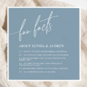 ダスティブルーミニマルおもしろいファクト結婚ズナプキン スタンダードカクテルナプキン