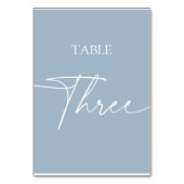 ダスティブルーミニマルエレガントリストテーブル3 テーブルナンバー (裏面)