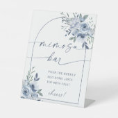 ダスティブルーミモザバーブライダルシャワー標識 台座サイン (正面)
