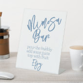 ダスティブルーミモザバー標識 台座サイン (インサイチュ)