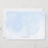 ダスティブルーメイド・オブ・オーナー（花嫁付き添い人）ブリーズメイド提案 招待状 (裏面)