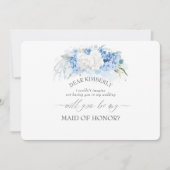 ダスティブルーメイド・オブ・オーナー（花嫁付き添い人）ブリーズメイド提案 招待状 (正面)