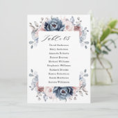 ダスティブルーメイヴバラピンク石板シーティングチャート 招待状 (スタンド正面)